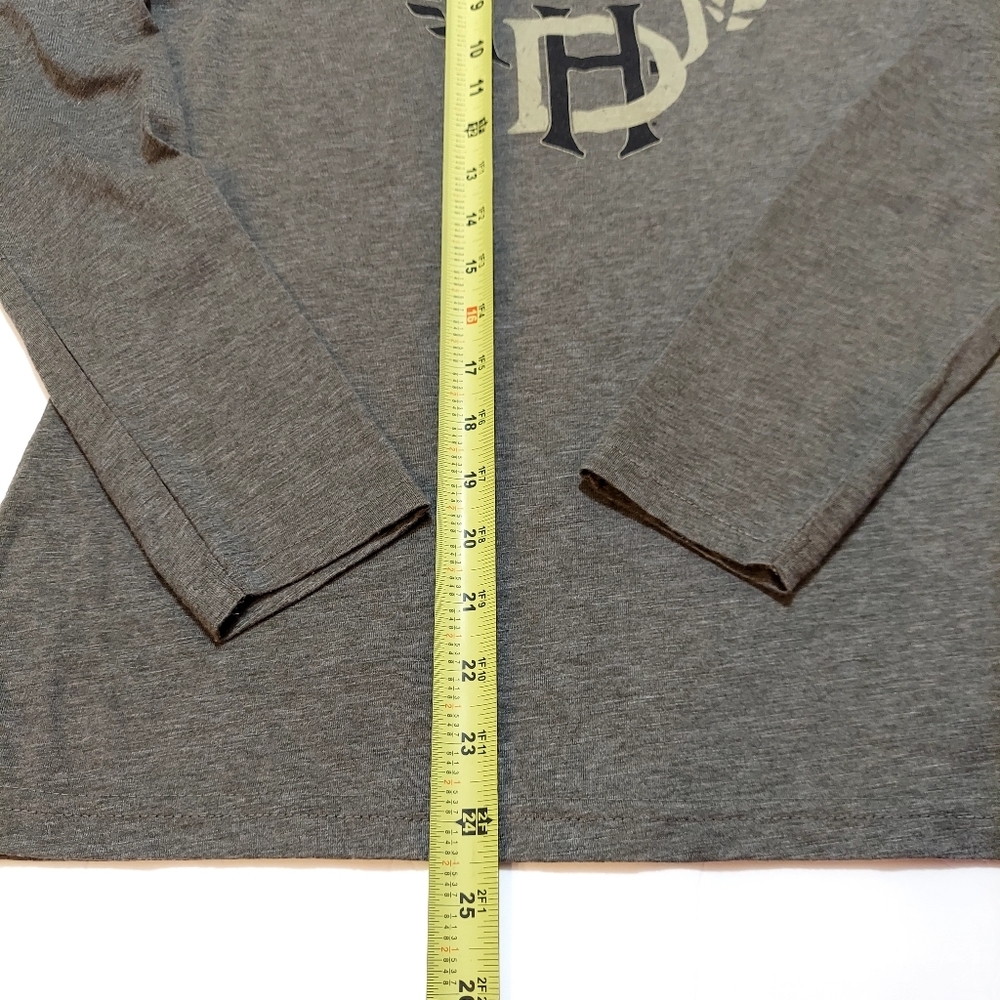 Harley-Davidson of Scottsdale Arizona Gray Longsleeve Cotton Shirt Medium - Picture 10 of 14